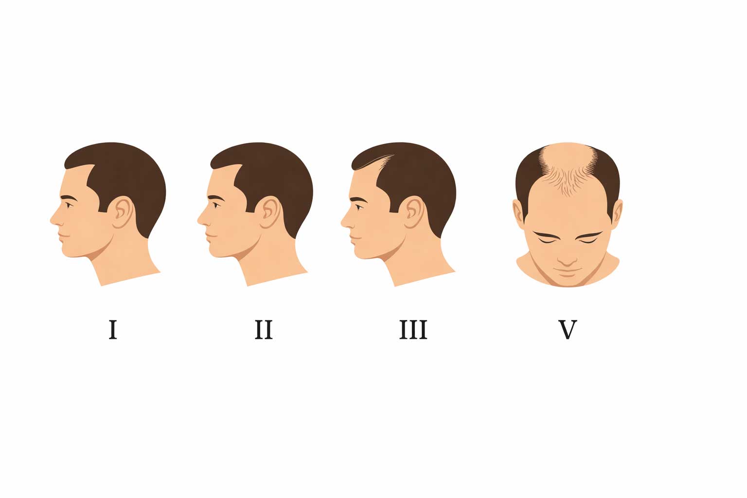 Androgena alopecija - Norwood-Hamilton skala