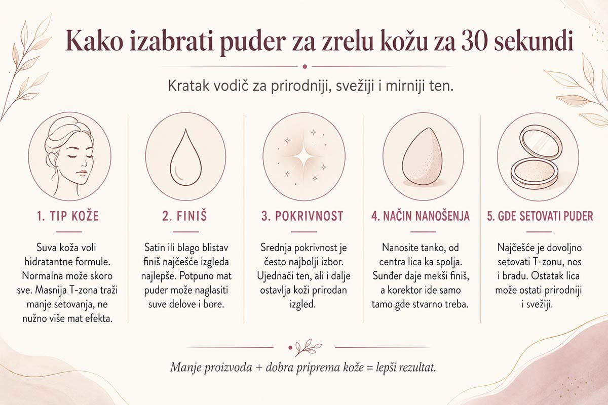puder za zrelu kožu