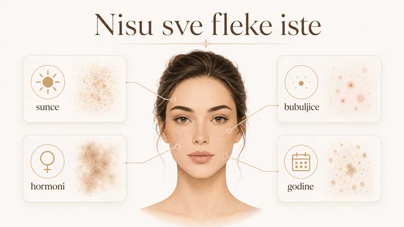 vrste fleka na licu